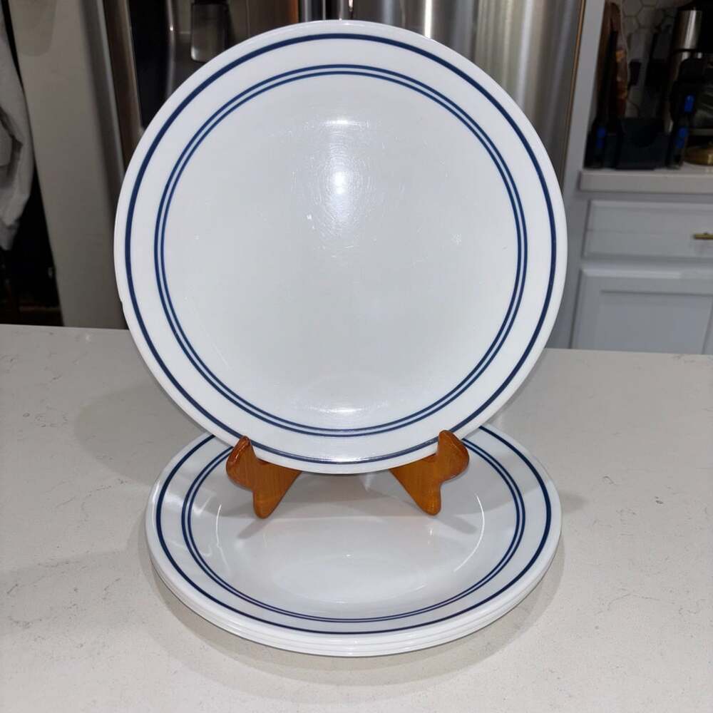 Corelle Classic Cafe Blue Dinner Plates Set Of 4